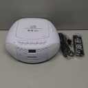 Gelielim CD and Cassette Player Combo, Portable Cassette Tape Player, 5.1V Bluetooth Speaker, AM FM Radio, USB Playback/Earphone Jack, Remote Control, Plug in for Home (White)
