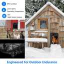1080P HD Camera Solar Automatic Chicken Coop Door, 5000 mAh Large Battery, Support WiFi, APP Remote Viewing and Control, Timer, Alarm Driver Function, Easy to Install and Use