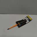 Klein Tools 6984INS Insulated Screwdriver, Made in USA, Screwdriver with 1000V Slim Profile Tip, #1 Square with 4-Inch Shank, Cushion-Grip Handle