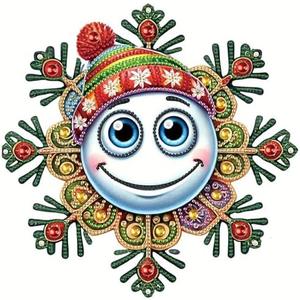 2 x Tontut Diamond Art Painting Kits, Happy Snowball Flower Special Diamond Art, Perfect for Home Wall Decor and Gift Giving