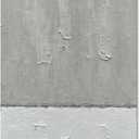 NANKAI Art Hand-Painted Grey and White Minimalist Oil Painting Large Canvas Modern Abstract Oil Painting Home Wall Art 45x30 inches (Nkhb224)