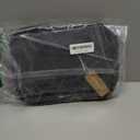 BAGSMART Toiletry Bag Travel Bag with Hanging Hook, Water-resistant Makeup Cosmetic Bag Travel Organizer for Accessories, Shampoo, Full-size Container, Toiletries (Black, Medium)