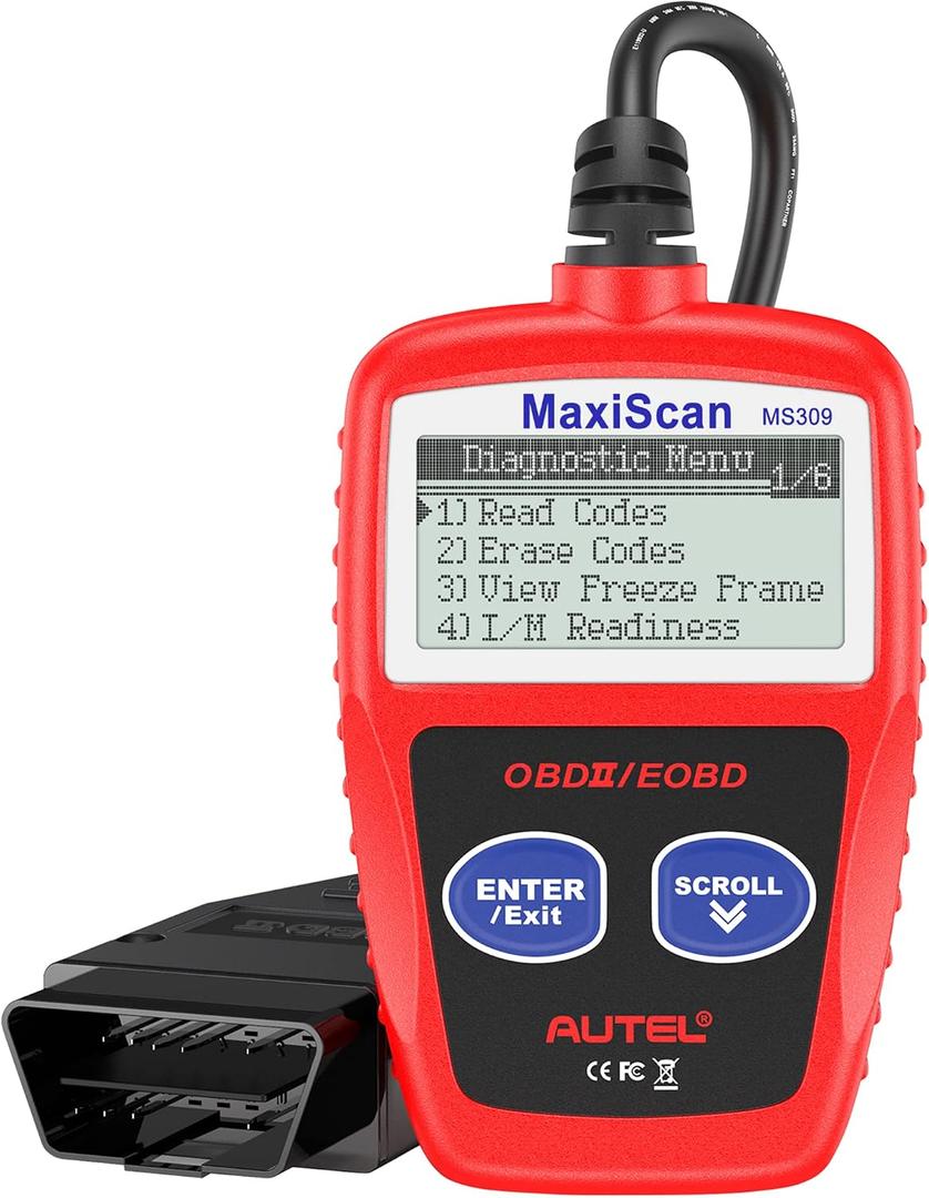 Autel OBD2 Scanner MS309 Automotive Check Engine Code Reader, Check Emission Monitor Status, CAN Diagnostic Scan Tool for All OBDII Protocol Vehicles After 1996