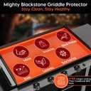 Alawooder Silicone Griddle Mat for Blackstone Griddle 28 Inch - Food Grade Silicone Griddle Cover for Blackstone Flat Top Grill, 28" Thickened Buddy Mat Grilling Accessory for Black Stone Protection