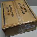 Casaottima 47" TV Stand with Open Storage Shelves up to 55 Inch TVs, Entertainment Center with Fabric Drawers, TV Console Table with Soundbar Shelf TV Stand for Living Room Bedroom, Vintage and Black