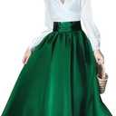 Ellen Costume Women Christmas Vacation Cosplay Ellen Shirt Halloween Top and Skirt Dress Brooch Suit (X-Large, Type 1)