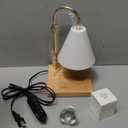 White Candle Warmer Lamp with Timer Dimmer, Electric Candle Lamp Warmer for Bedroom Decor, Birthday Gifts for Women Mom, Adjustable Metal Candle Lamp, Mom Gifts, Home Decor for House Warming Gifts (A1-White)