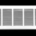 HVAC Premium 26'' x 12'' [Duct Opening] Flat Stamped Steel Return Air Grille - Sidewall and Ceiling - HVAC Vent Duct Cover - Brown [Outer Dimensions: 27.75''w X 13.75''h]