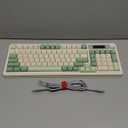 AULA S99 Pro Wireless Keyboard, Display Screen & Media Knob, TriMode Bluetooth/2.4G/USBC RGB Creamy Gaming Keyboard with Number Pad Macro Keys, Custom Computer Keyboards for Laptop PC Gamer  Green