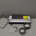 Bonsenkitchen Vacuum Sealer Machine with Mason Jar Sealer Kit | Compact Food Sealer for Kitchen Storage & Meal Prep | Multiple Modes | External Vacuum System & 40 Vacuum Bags, Silver