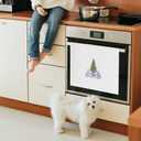 Preppy Chinoiserie Christmas Tree Kitchen Towels, Pink and Blue Xmas Tree Decorative Hand Towels for Bathroom, Grandmillennial Christmas Dish Tea Towels for Kitchen Decor, 16x24 Inch (Section 3)