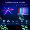 Stage Lights 200W LED DJ Light Bar RGBW 4in1 Strobe Light Bar,Wash Light Bar 96 Partition Pixels 576 LEDs DMX Control Sound Activated for Parties, Clubs, Weddings, Church Events