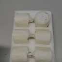 Homemory Flameless Votive Candles with Timer, 2" x 2" Real Wax, 400+Hour Realistic Black Wick Battery Operated Candles, Set of 6 for Wedding, Party and Holiday Decoration (Battery Included)