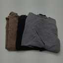 3 Pcs Men's Oversized Heavy Cotton Summer T-Shirts Vintage Tee Loose Fit Short Sleeve Casual Tshirts for Men Women (Large, Black + Gray + Coffee)