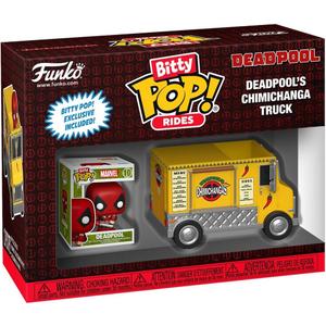 Funko Pop Bitty Ride: Marvel - Deadpool with Chimichanga Truck - Collectable Vinyl Figure - Gift Idea - Official Merchandise - Toys for Kids & Adults - Superheroes Fans - Model Figure for Collectors