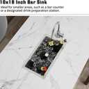 Kitchen And Bar Sink,10x18 Inch Stainless Steel Drop In Single Bowl Undermount RV Prep Small Kitchen&Bar Sink Ideal Choice For Small Space Come With Bottom Grid,Soap Mat And Drain Assembly