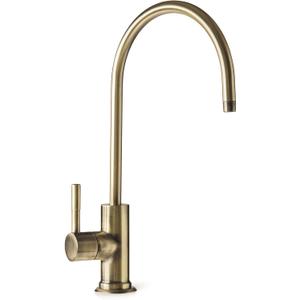 iSpring GA1-AB Heavy-Duty Contemporary Non-Air Gap RO Faucet  Premium Lead-Free Design for RO Filtration Systems & Bar Sinks, Antique Brass