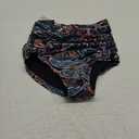 RELLECIGA Women's High Waisted Bikini Bottom Tummy Control Ruched Full Coverage Swim Bottom Large