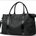 Travel Duffle Bag, Weekender Travel Bag Men Small Gym Bag for Women, Hospital Bag for Labor and Delivery, Overnight Bag Luggage Bag with Trolley Sleeve, Airplane Travel Essentials for Flying(Black)