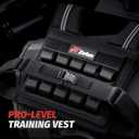 ZELUS Weighted Vest Men, 23lbs/36lbs/45lbs Adjustable Weight Vest with 10/16/20 removable Iron Weights and Reflective Strips, No-Bounce Design for Strength Training, Running, HIIT & Calisthenics