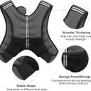 ZUETK Weighted Vest, 12lb Weight Vest with Reflective Stripe, Weighted Vest for Men Women Workout Equipment for Strength Training, Running, Jogging, Fitness, Weight Loss