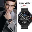 3 x Compatible With Samsung Galaxy Watch Ultra 47MM (2024) Bands For Women Men Magnetic Stainless Steel Straps.