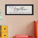 comurdyo And So Together They Built a Life They Loved Wall Sign Decor 16"6" Above Bed Master Bedroom Wood Framed Hanging Wall Art (Black)