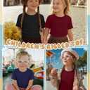 3 Pack Toddler Girl Shirts Summer | Cotton, Basic Tee, Cute, Ribbed Knit, Short Sleeve, Soft, Breathable, Lightweight, Stretchy, Casual, Ages 18M-5T