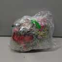 Dingion 6 Pcs 6 Inch Christmas Mini Cabinet Wreaths for Kitchen with Ribbon Bows Norfolk Pine Small Window Wreaths Garland for Door Window Farmhouse Christmas Party Decorations