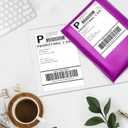 KKBESTPACK Half Sheet Shipping Labels for Laser and Inkjet Printers 2 Per Page Self Adhesive Mailing Labels White 8.5 x 5.5 (200 Labels) (2LP)