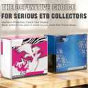 DEDC 2pcs ETB Protector Case Plastic Protectors Display Case Stackable UV Protection Thick Protector PET Plastic Case Compatible with Elite Trainer Box Hobby Display Case