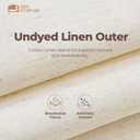 ZenStorage Cotton Linen Drawer Organizer for Baby Clothes, 12Pack Foldable Nursery Dresser Divider, Multi-Size Set Dresser Drawer Organizer for Nursery, Bedroom and Closet, Beige