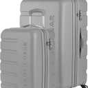 SwissGear 7366 Signature Hardside Expandable Luggage with Spinner Wheels, TSA Lock, Cup-Holder, Grey, 2-Piece Set (19/27)
