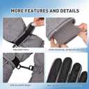 2 x Unisex Waterproof Winter Gloves Touchscreen,Windproof Thermal Ski Gloves for Men Women, Warm for Snowboarding, Hiking, Running,Outdoor Activities (Large, Light blue)