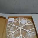 LITBLOOM Lighted Snowflake 70 Fairy Lights 14IN Battery Operated with Timer for Window Christmas Decoration Indoor Outdoor