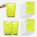 QUERICKY Tennis Goodie Bags Tennis Loot Gifts Bags Tennis Party Favor Bags Tennis Party Supplies for Kids Birthday Party Tennis Game Day Sports Events Decorations (Green)
