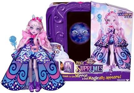 Magic Mixies Pixie Supremes Magic Mirror. Luna The Butterfly Pixie Supreme. Mix Magic Potion, Find Moonstone, Release to Reveal a Premium 10.5" Pixie Supreme Doll. 50+ Lights & Sounds. Fortune Teller