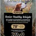 VICTOR Super Premium Dog Food Purpose Senior Healthy Weight Management Dry Dog Food for Adult Dogs Gluten Free with Glucosamine and Chondroitin, for Hip and Joint Health, 40lbs (40 Pound (Pack of 1), BB: 08/12/2026