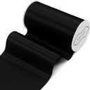 Black Satin Ribbon, 6" x 22 Yards Wide Black Ribbon, Solid Large Ribbons for Cutting Ceremony, Grand Opening, Wedding Chair Sash, Car Decor, Gift Wrapping, Party Decoration