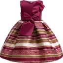 CMMCHAAH 2-9T Flower Girls Dresses Toddler Striped Dress, 110