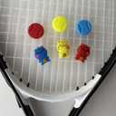 Dampener Silicone Racket Dampener Cute Tennis Supplies Racket for Gift,2 Designs 6pcs Per Pack