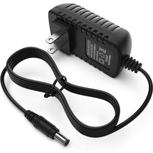 TMEZON 12 Volt 2A Power Adapter Supply AC to DC 2.1mm X 5.5mm Plug 12v 2 Amp Wall Plug Extra Long 8 Foot Cord LED Strip Module Light