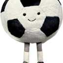 Cute Soccer Stuff Funny Soccer Toy Pillow with Legs, Soft Plush Soccer Ball Sports Pillows Adorable Soccer Gift for Boys Room Decor(Soccer,9 inches)