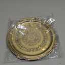 Craftsman 10 Inch Pure Brass Floral Design Pooja Aarti Thali Plate for Mandir, Temple, Indian Festival, Diwali, Aarti Platter for Prayer, Wedding Gift