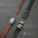 CHAOREN Mens Belt Leather Ratchet Belt - Customizable Fit, Effortless Style (35mm)