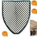 Urinal Mats (10Packs) -Urinal Screen Deodorizer(10 packs) Urinal Cakes Fresh Bathroom urinal mats for men bathroom urinal pads Black (10 black +10 orange)