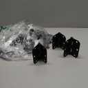 30 Pack Rounded Matte Black Door Hinges 3.5 Inch 5/8" Radius Interior 3 1/2" Flat Iron Bifold Residential Standard Bedroom Indoor for Doors 3 "Hardware Control House Home Decor Essentials Accessories