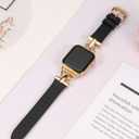 Wearlizer Leather Band Compatible with Apple Watch Bands Women 41mm 40mm 38mm 49mm 46mm 45mm 44mm 42mm, Fancy Dressy Strap for iWatch Series 11 10 9 8 7 6 5 4 3 SE/Ultra 3 2 1