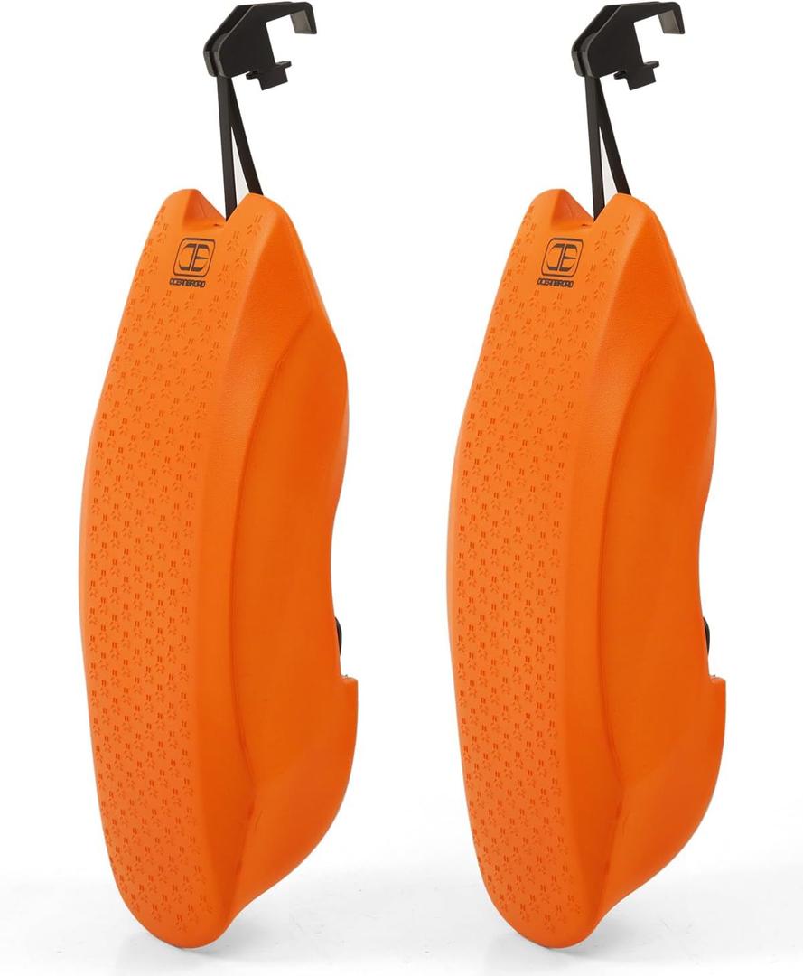 OCEANBROAD Pontoon Fenders Boat Bumpers for Docking 2-Pack, Rail-Mounted Non-Inflatable EVA Foam Fenders with Locking Grooves & Quick-Release Clips, Universal Fit for Pontoon Boats 14-28ft