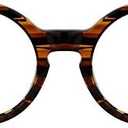 Zeelool Unisex Retro Acetate Round Eyeglasses Frame with Clear Lens Giggs FA0249